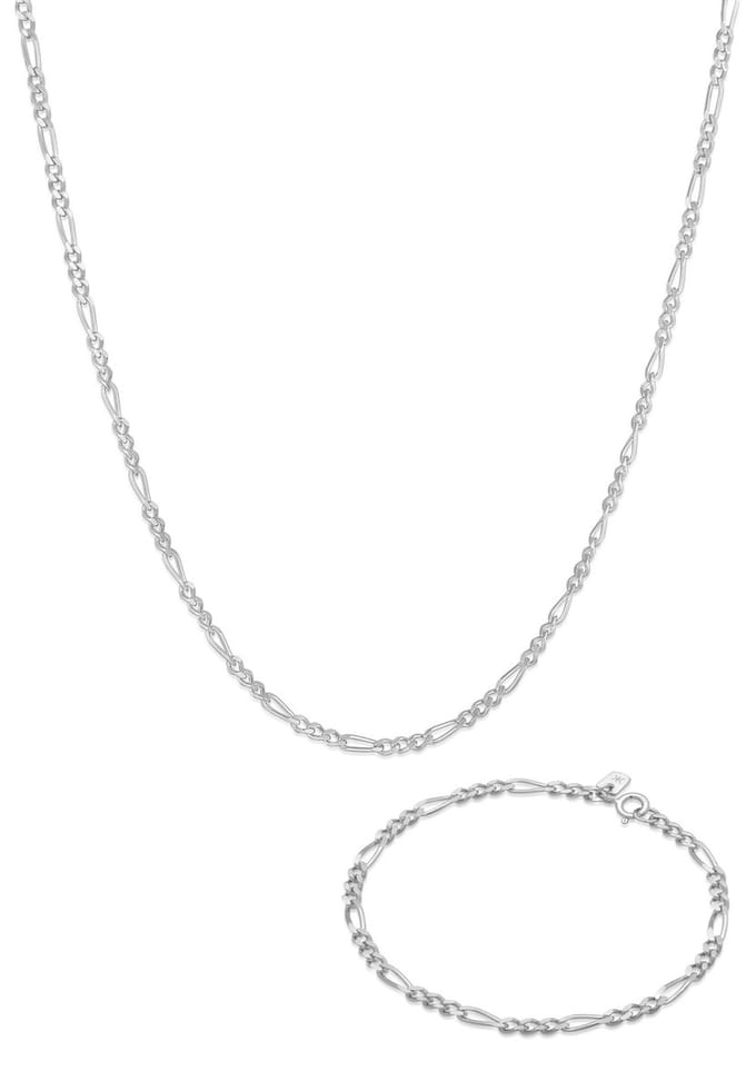 KUZZOI - Sieraden Set - Heren Figaro Basis Set in 925 sterling zilver - Heren