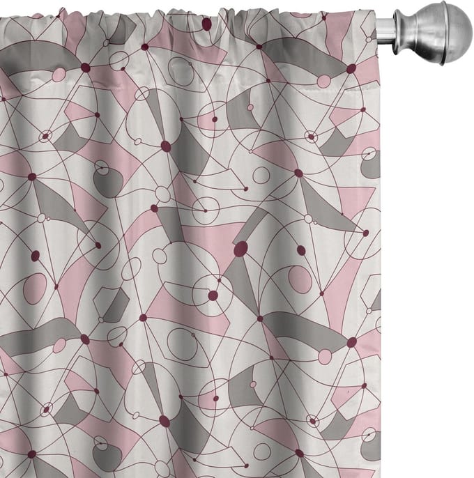 ABAKUHAUS Midden van de eeuw – 2x75x225 cm Gordijnen – Microvezel