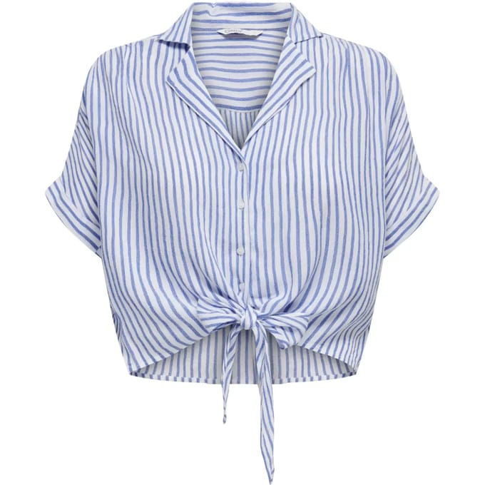 regular fit overhemdblouse van pure viscose model 'PAULA'