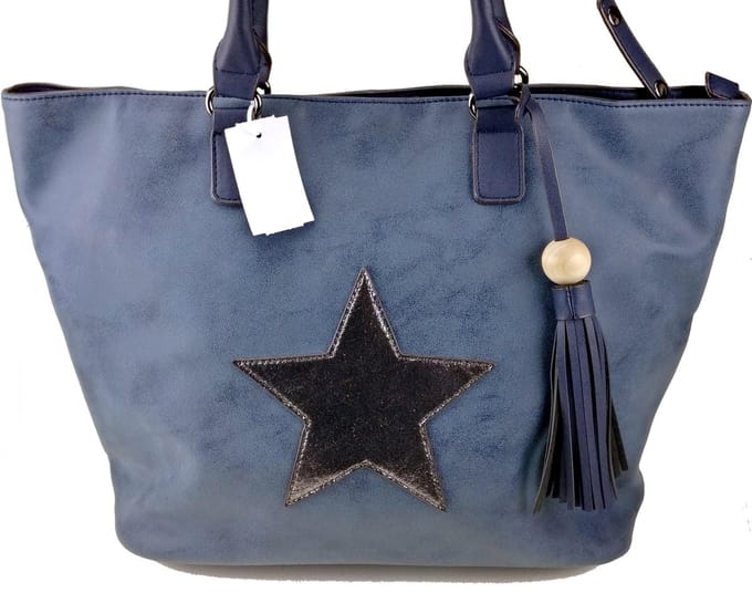 David Jones STER Schoudertas Handtas Schoudertas   Ruime Tas Blauw