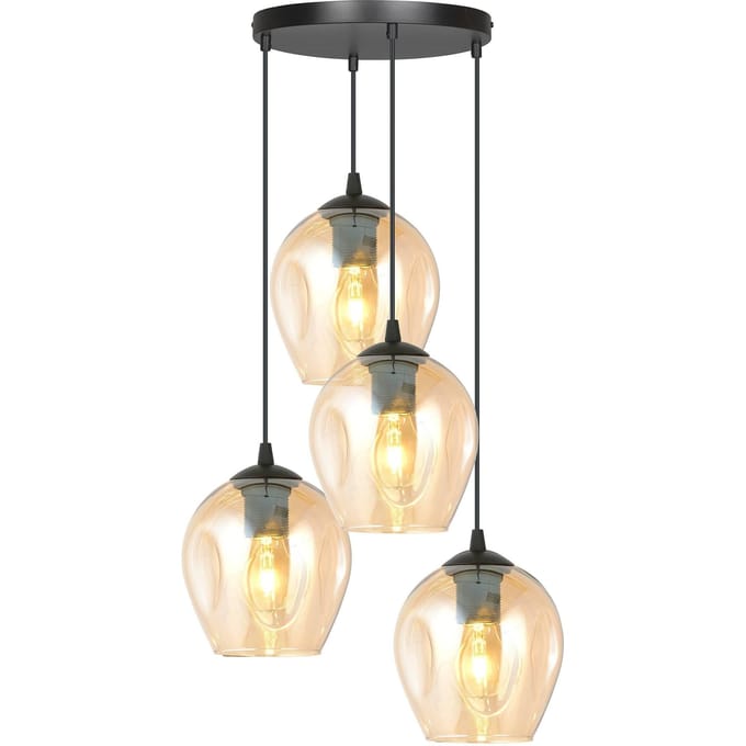 4-lichts hanglamp Noah rond | Loft46