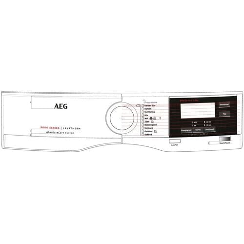 AEG controlepaneel, wit, AEG 140164319018