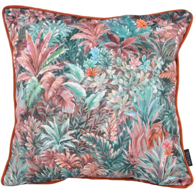 NOVÉE Sierkussen velvet jungle red | 45 x 45 cm | velvet/polyester