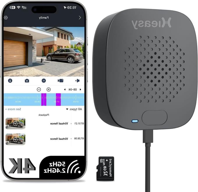 Beveiligingscamera - Camera voor Thuis - Woning Bewaken - Magnetische Montage - 4K 8MP - Wit