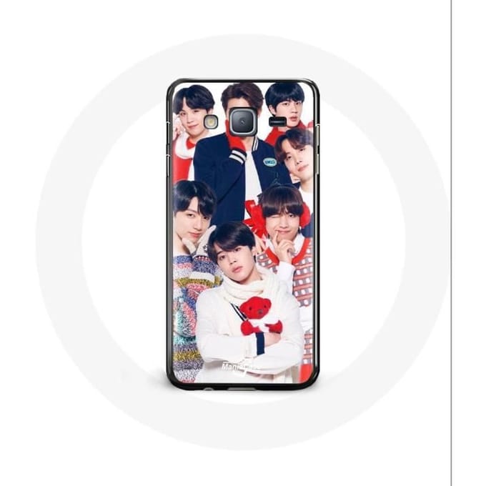 Coque pour Samsung Galaxy J7 2016 BTS Affiche Memebers Cadeau de Noël 2023