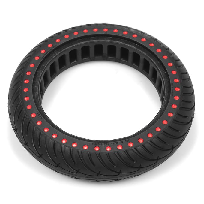 Pneu de Scooter électrique 8.5 pouces, roue en caoutchouc absorbant les chocs, Non pneumatique jaune