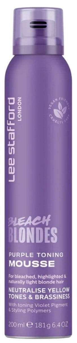 Lee Stafford Bleach Blondes Purple Toning Mousse Haarmousse 200 ml