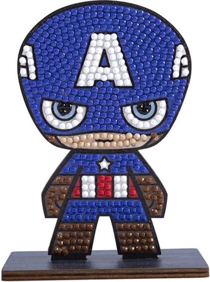 Crystal Art Figurine Marvel Captain Amercia