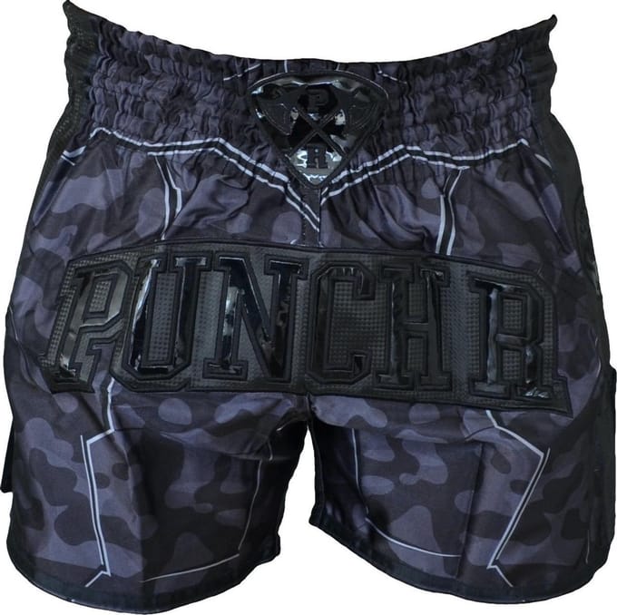 PunchR Kickboks Muay Thai Short Urban Camo Black - S