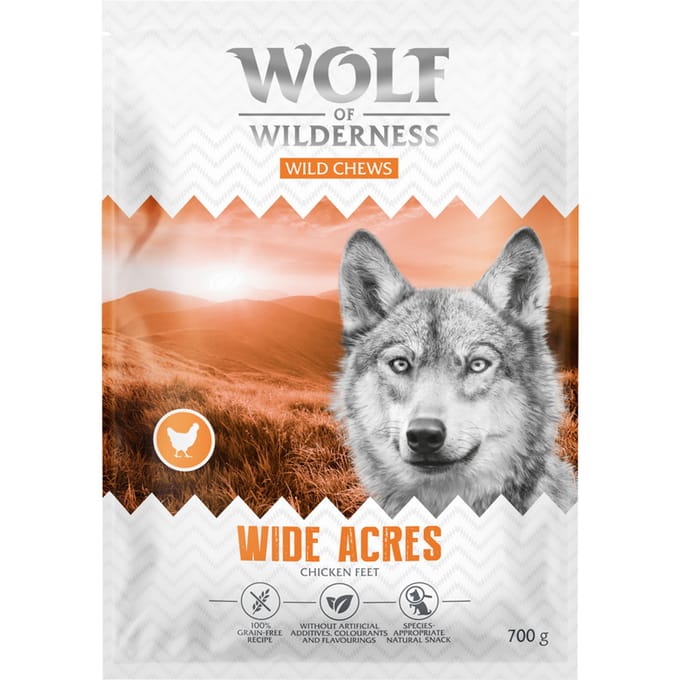 Wolf of Wilderness Kippenvoeten 3 x 700g
