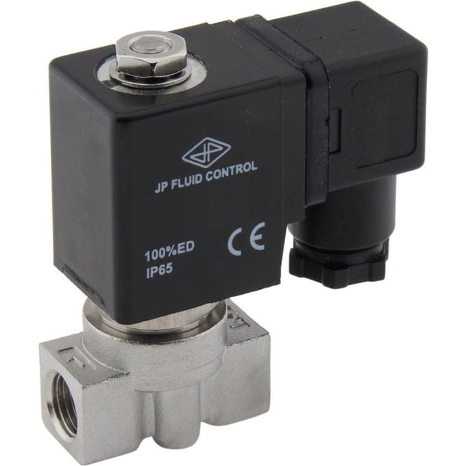 Magneetventiel HP-DA 1/4'' RVS FKM 0-75bar 12V DC - HP-DA014S010F-012DC