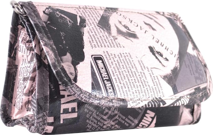 Gérard Brinard spiegeltasje michael jackson print roze - 1 rits