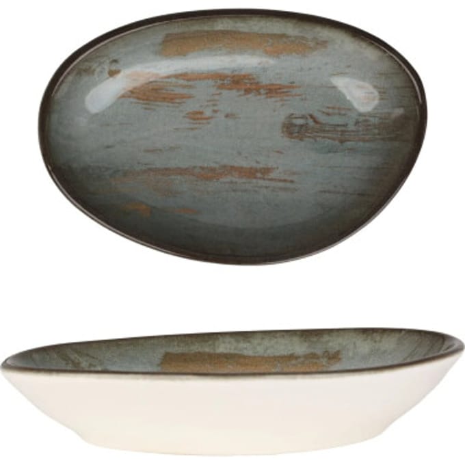 Bonna Serveerschaal - Madera - Porselein - 15 cm - set van 4