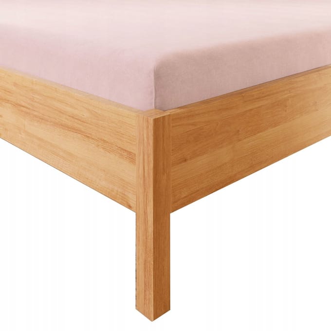 Jersey hoeslaken met elastiek 90x200 cm lichtroze DREAMY PREMIUM