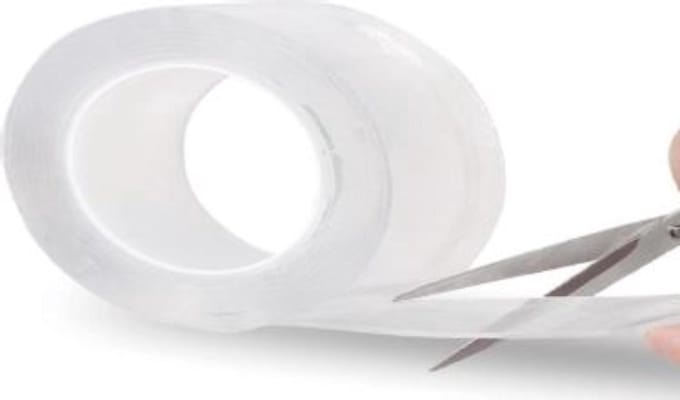 Benson Sterke dubbelzijdige nano tape - 30 mm x 2 m - herbruikbaar en afwasbaar