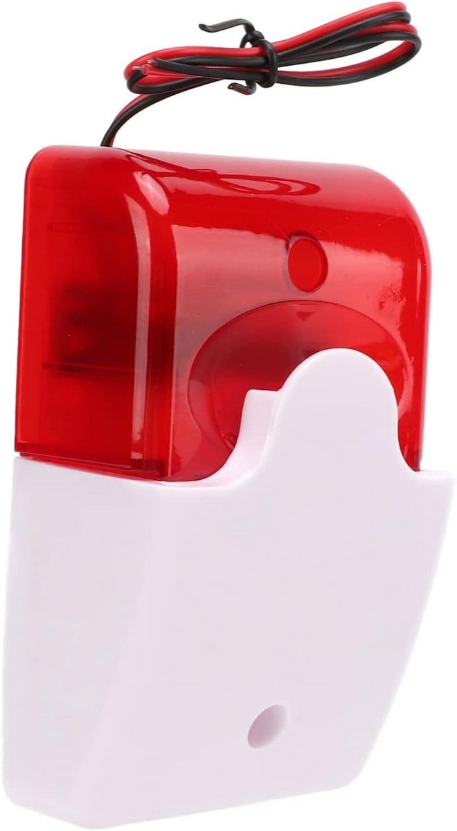 Rood Knipperend Alarmlicht met Hoorbare Sirene 110dB - Instelbaar Volume