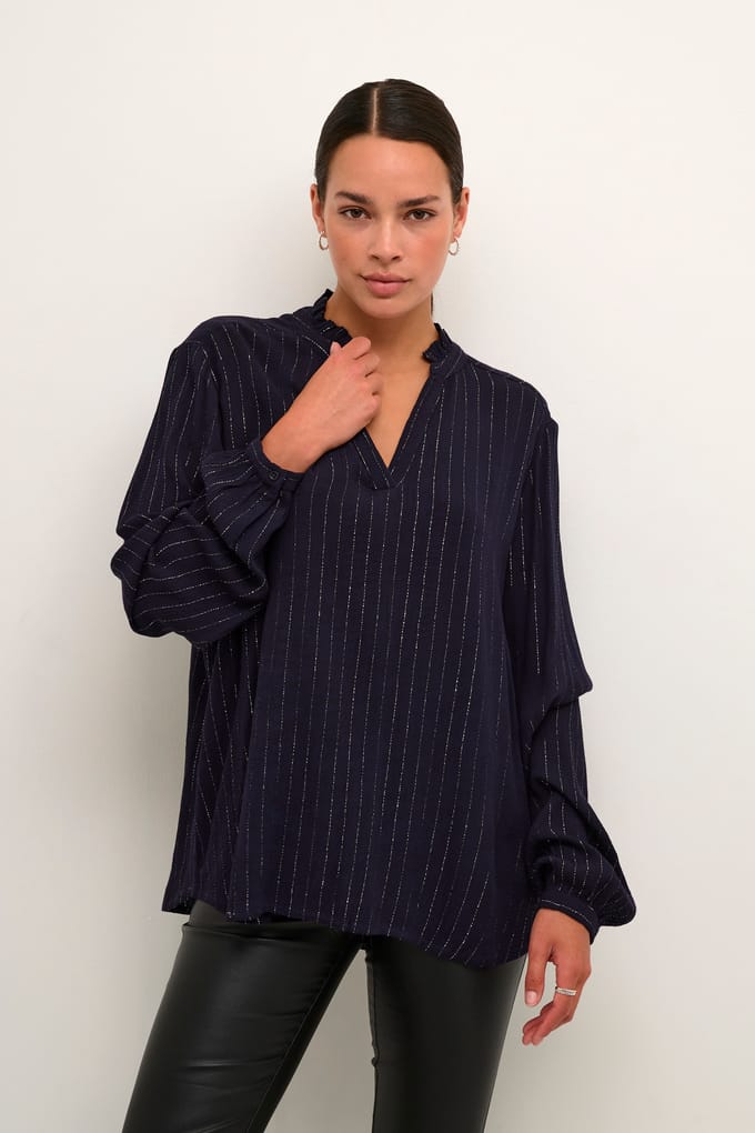 Blouse met lange mouwen Regular fit Dawn Purple