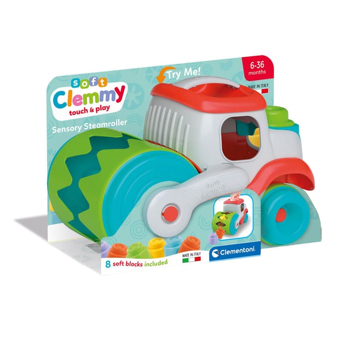 Baby Clementoni - Clemmy - Blokken-etende Wals - Sensorisch Speelgoed - vanaf 6 maanden