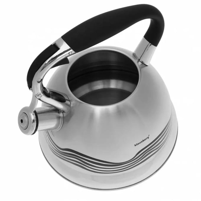Klausberg KB-7048  fluitketel - 2,7L - rvs - alle warmtebronnen