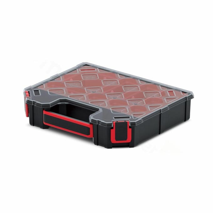 Awtools Organizer - Gereedschapskoffer - Verwijderbare Beker - Transparante Deksel