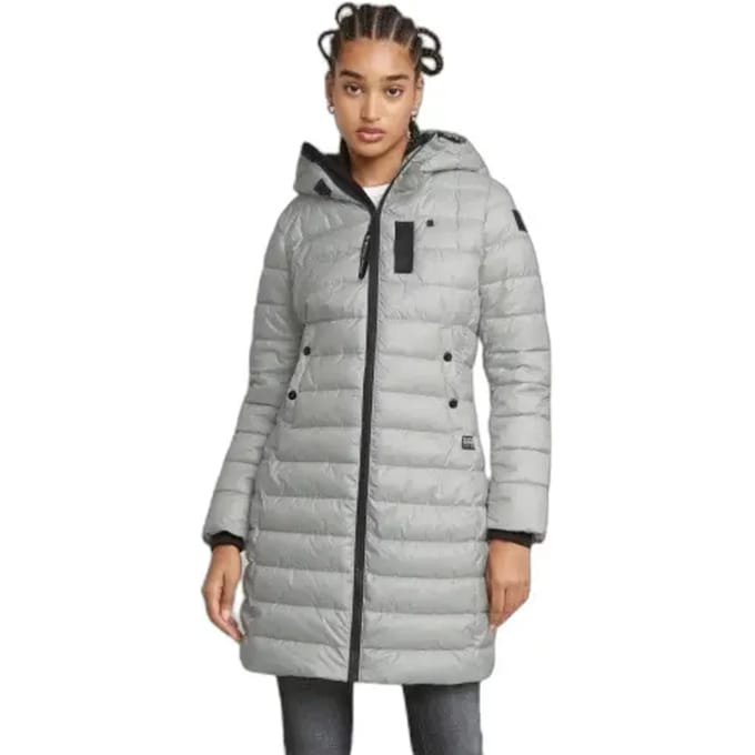 Slim fit dames gewatteerde jas met capuchon G-Star Whistler