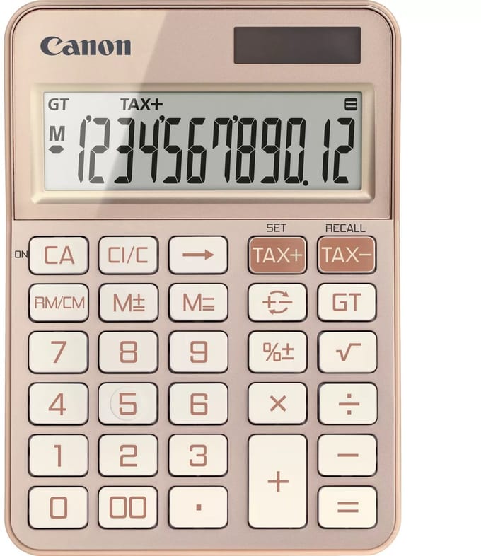 Canon KS-125KB calculator Desktop Basisrekenmachine Roségoud