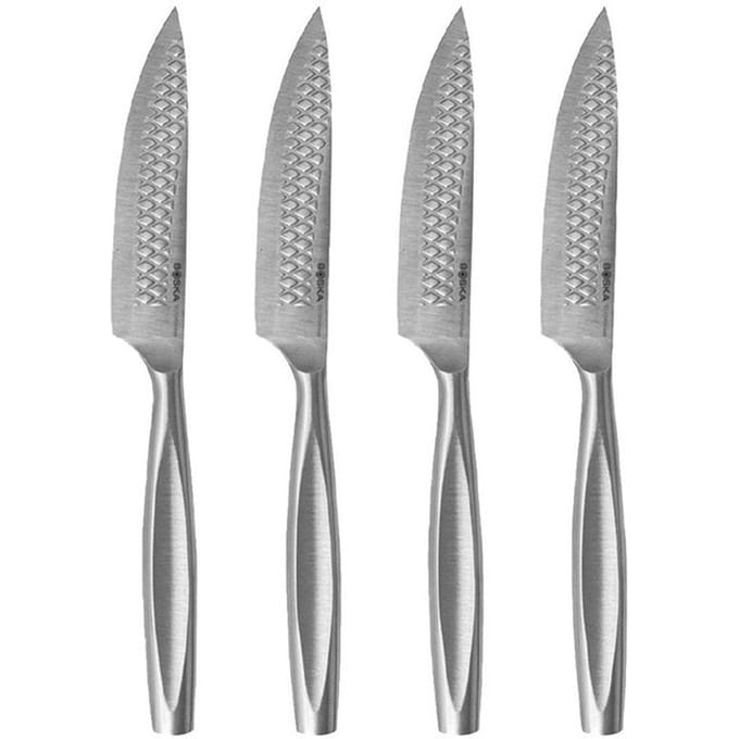 Boska Steakmessen / Steakmessenset Monaco+ - 4 Stuks - RVS - Multifunctioneel - Non-stick