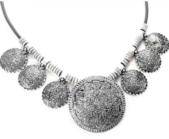 Ketting- Metaal- Rond- 50 cm- Charme Bijoux