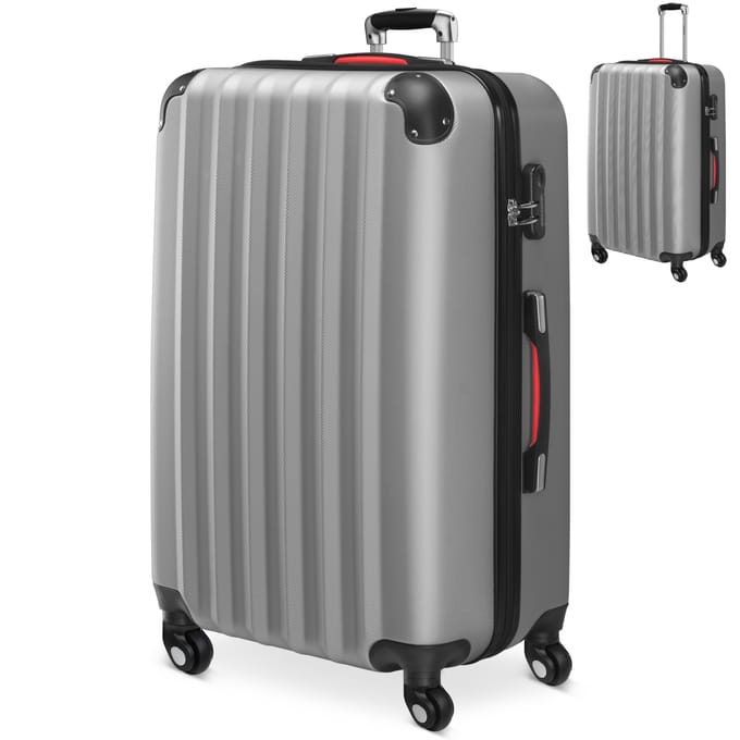 Reiskoffer Baseline Zilver Kunststof Hardcase 90 L