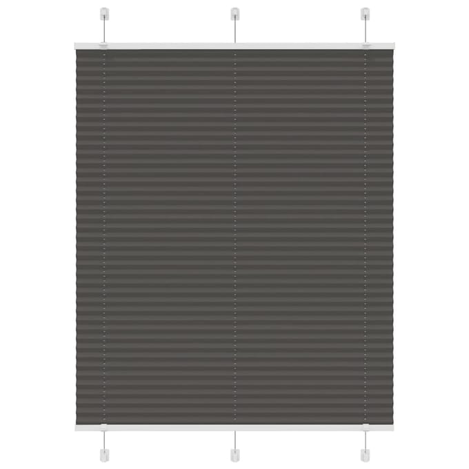 vidaXL - Plissé - rolgordijn - 110x150cm - stofbreedte - 109,4cm - polyester - zwart