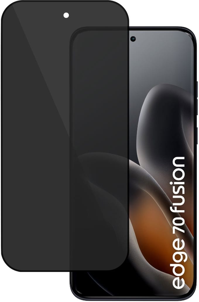 TechNow Privé Screenprotector geschikt voor Motorola Edge 70 Fusion Screenprotector - Privacy Beschermglas - Rounded - Privacy Proteqt+