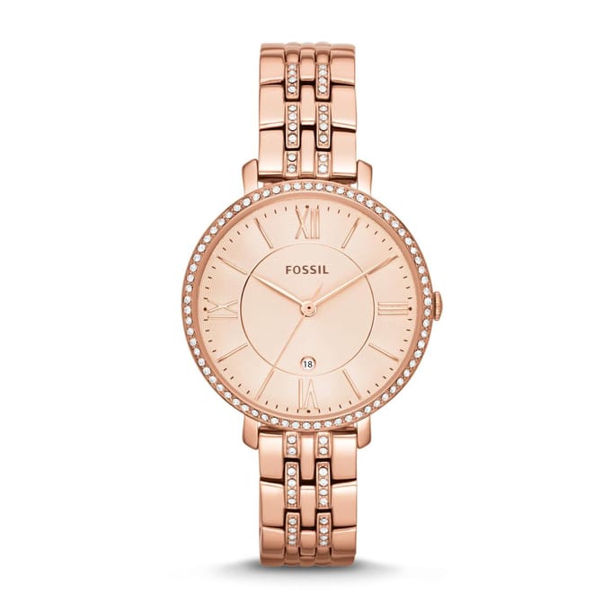 Fossil Jacqueline ES3546 Dameshorloge 36 mm - Rosékleurig