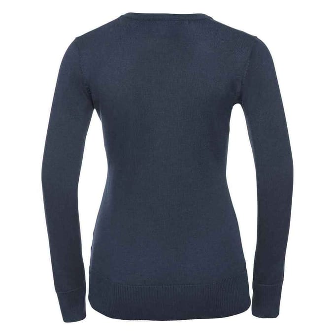 Russell Collection Dames/Dames Marl V Hals Sweatshirt (Franse marine)
