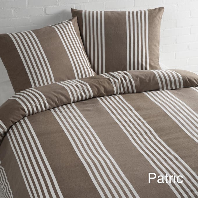 Papillon Patric Dekbedovertrek - Tweepersoons - 200x200/220 cm - Beige
