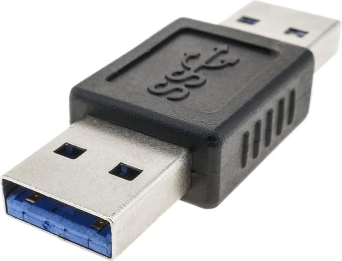 BeMatik - USB 3.0-adapter (A Male naar A Male)