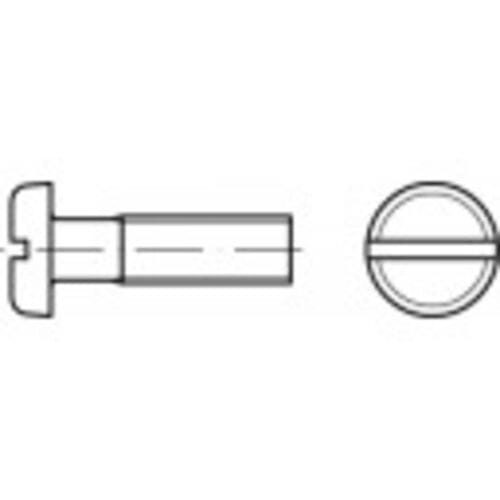 TOOLCRAFT 104517 Platkopschroeven M5 6 mm Sleuf DIN 85 Staal Galvanisch verzinkt 200 stuk(s)