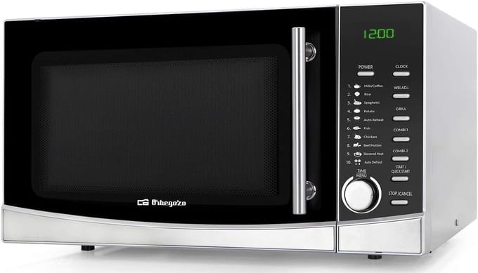 Grill Magnetron - Oven Combi - Snel Koken - Grote Capaciteit - 34 Liter - Grijs