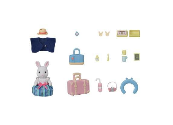Sylvanian Families 5641 Moeder sneeuwkonijn met weekendkoffer Speelsets