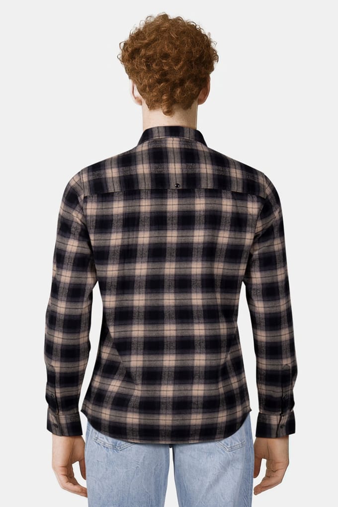 No Excess Shirt Check Black Größe: S | Casual hemden Outlet | Herren | Schwarz