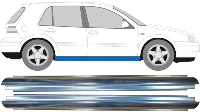 Reparatie dorpel voor Volkswagen Golf 4 1997-2006 / Links = Rechts / Set