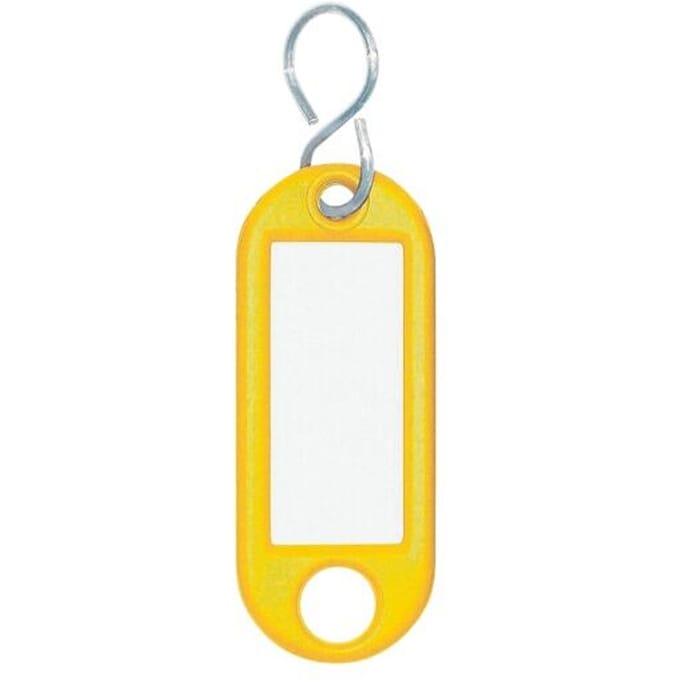 WEDO sleutelhanger S-haak, geel, kleinverpakking