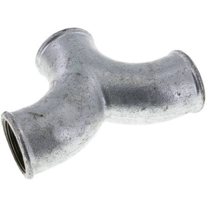 T-koppeling Rp1 1/2'' Binnendraad smeedbaar gietijzer 25 bar (351.25psi)