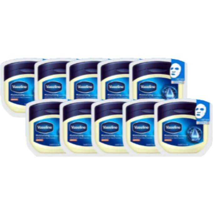 Vaseline Ceramide Intensive Moisture Sheet Mask – 23 ml (5 Vel/10 Vel) Ceramide x 5Sheets blue