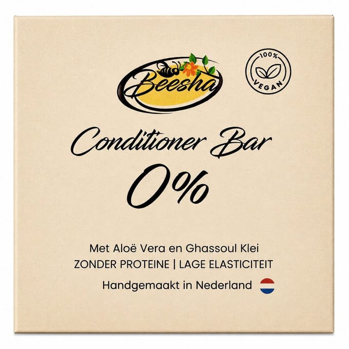 Beesha - Conditioner Bar 0% - Vegan - Sulfaatvrij - Parabeenvrij - CG Proof