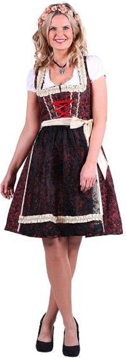 Dirndl CHRISTA Rood-Zwart (mt 36)