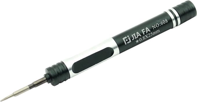 Let op type!! JIAFA JF-608-02 Five Star 0.8 Screwdriver for iPhone Charging Port Screws(Black)