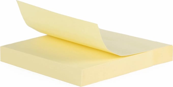 Benson Memoblok Geel - 76 x 76 mm - 100 Vel