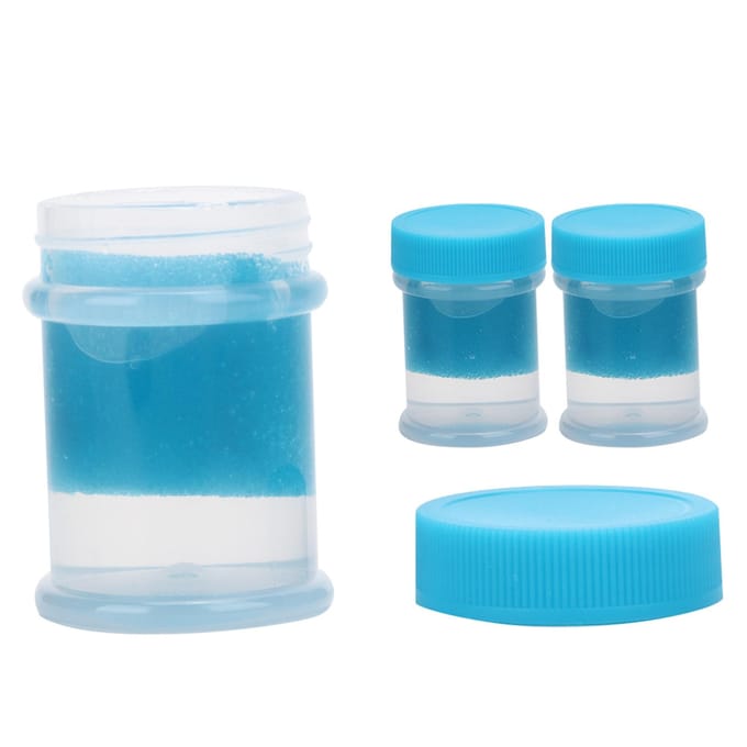 Lot de 3 pinces nettoyantes pour extensions de cils (40 ml) blue