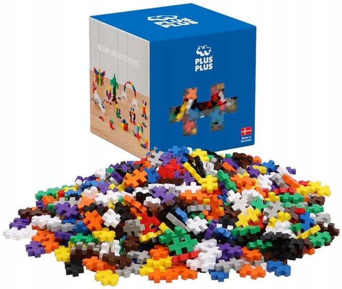 Plus-Plus Basic 600 delige bouwset - 3310 - Bouwspeelgoed - Constructiespeelgoed - Set met bouwstenen - Vanaf 5 jaar