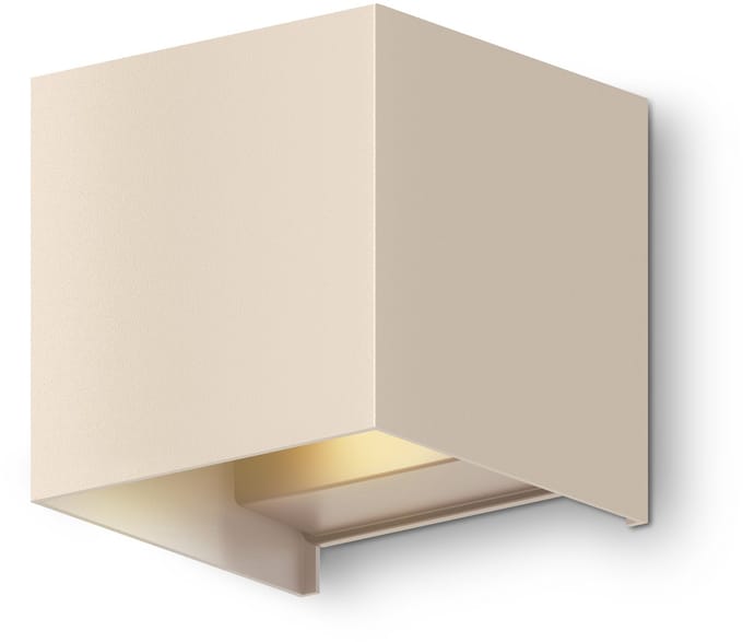 Calex Bari Wandlamp - Buiten & Binnen - Warm Wit up & down Licht - verstelbare Lichtstraal - Waterdicht - Zandkleur